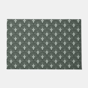 Stylish geometric pattern, art deco.  doormat