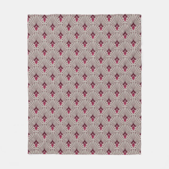 Stylish geometric pattern, art deco.  fleece blanket (Front)