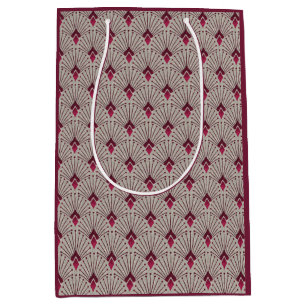 Stylish geometric pattern, art deco.  medium gift bag