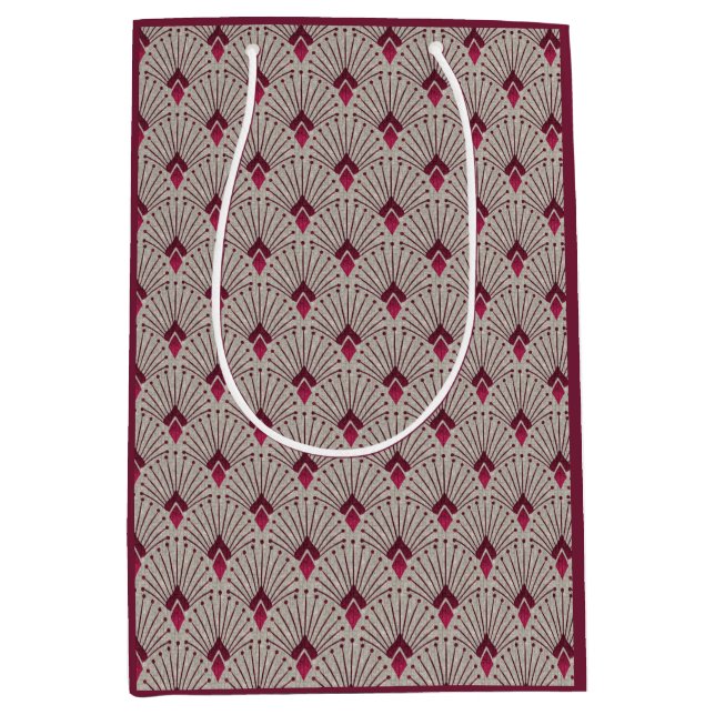 Stylish geometric pattern, art deco.  medium gift bag (Front)