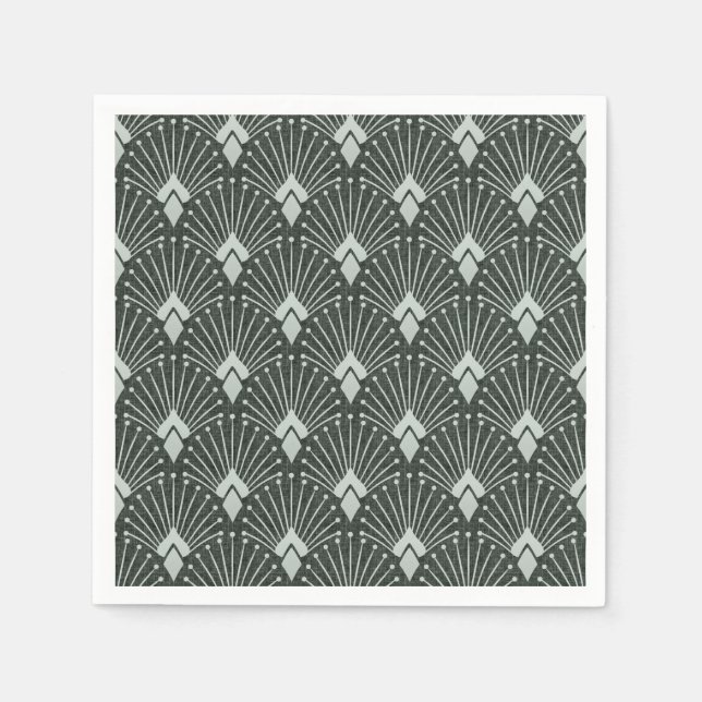 Stylish geometric pattern, art deco. napkin (Front)
