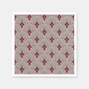 Stylish geometric pattern, art deco. napkin