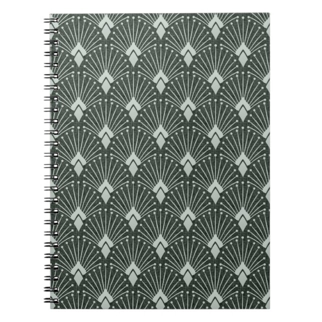 Stylish geometric pattern, art deco. notebook (Front)