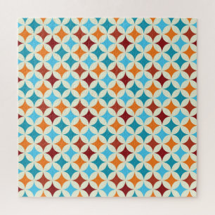 Stylish Geometric: Vintage Seamless Pattern Jigsaw Puzzle