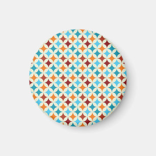 Stylish Geometric: Vintage Seamless Pattern Magnet