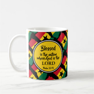 Stylish GHANA Blessed Nation Monogram Gift Coffee Mug