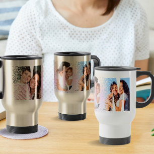 Stylish Gift for Mum Personalised Photo Travel Mug