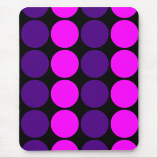 Stylish Gifts for Girls : Pink & Purple Polka Dots Mouse Mat
