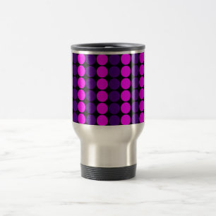 Stylish Gifts for Girls : Pink & Purple Polka Dots Travel Mug