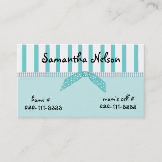 Stylish Girl's Enclosure card