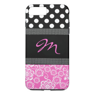 Stylish Girly Monogram iPhone 7 Plus Case