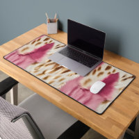 Stylish Girly Pink White Gold Zebra