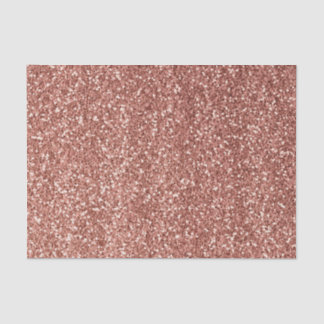 Stylish Girly Rose Gold Glitter Sparkles Tissue Paper