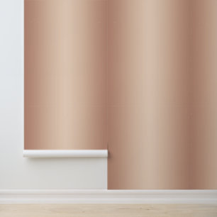Stylish Glam Ombre Metallic Rose Gold Pink Wallpaper
