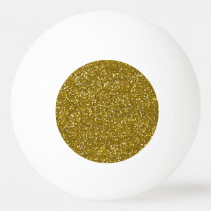 Stylish Glitter Gold Ping Pong Ball