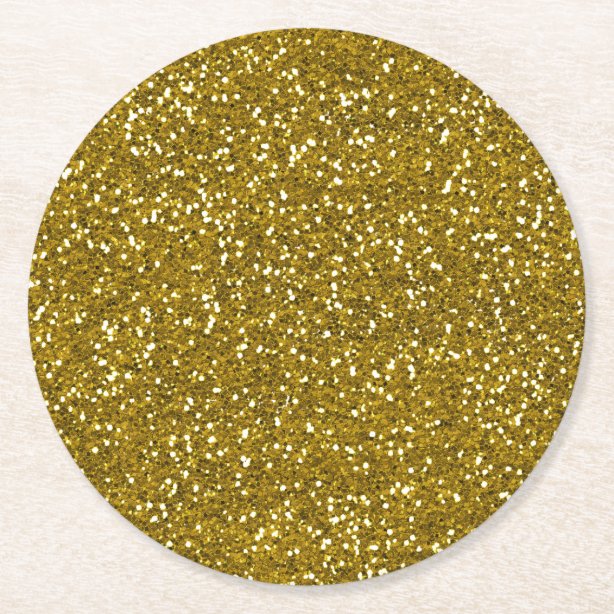 Gold Glitter Drink & Beverage Coasters Zazzle UK