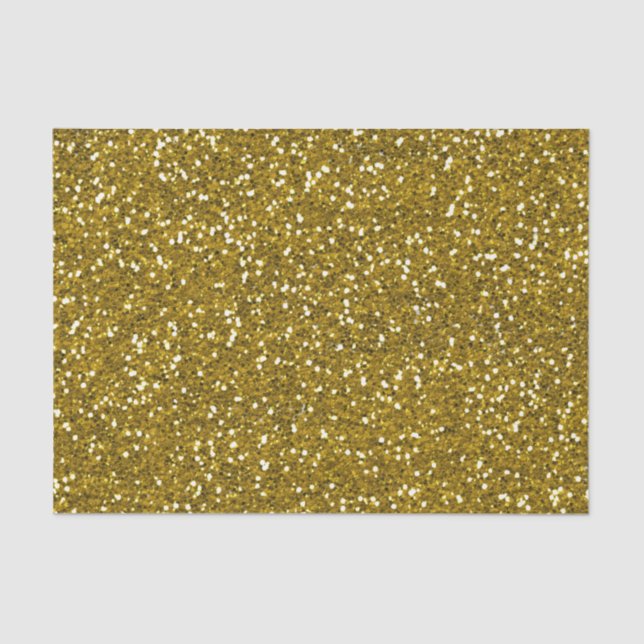 Stylish Glitter Gold Tissue Paper (Front)