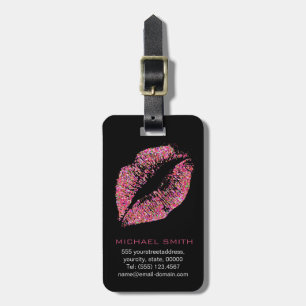 Stylish Glitter Lips #24 Luggage Tag