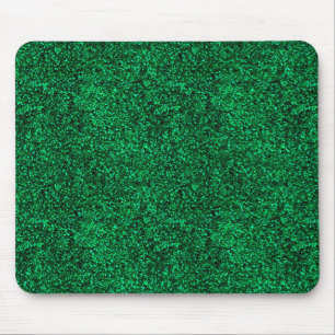 Stylish Glitzy Green Sequin Sparkles Mouse Mat