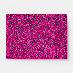 Stylish Glitzy Pink Sequin Sparkles Envelope