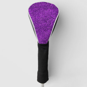 Stylish Glitzy Purple Sequin Sparkles Golf Head Cover