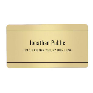 Stylish Gold Background Simple Design Template