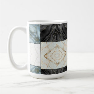 Stylish Gold black and white Marble pattern Coffee Mug