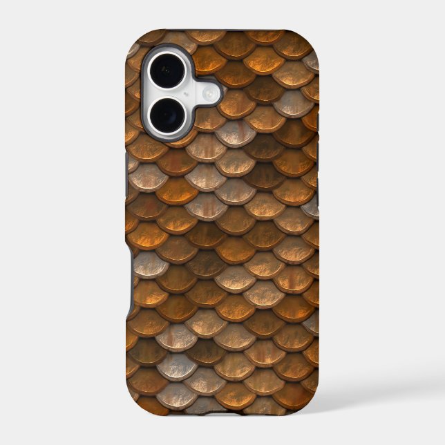 Stylish Gold Bronze Metallic Pattern (Back)