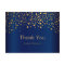 Stylish Gold Confetti Dots | Navy Blue