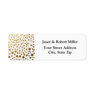 Stylish Gold Foil Confetti Dots