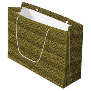 Stylish gold gift bag