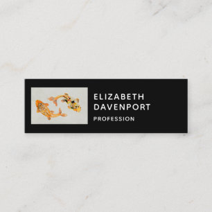 Stylish Gold Koi Fish Mini Business Card