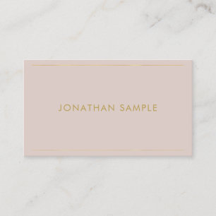Stylish Gold Name Modern Simple Design Template Business Card