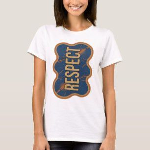 Stylish Gold RESPECT Design T-Shirt