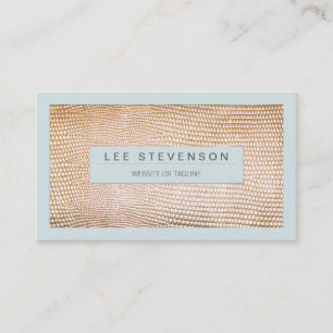Stylish Gold Snakeskin Beauty and Fashion Business Card