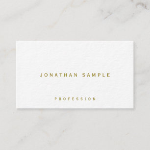 Stylish Gold Text Premium Ultra Thick Luxury Business Card