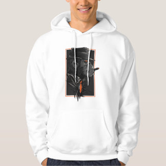 Stylish Gorilla Mafia Art | Cigar-Smoking Gorilla  Hoodie