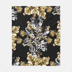 Stylish graphic pattern. Seamless background. Wall Fleece Blanket