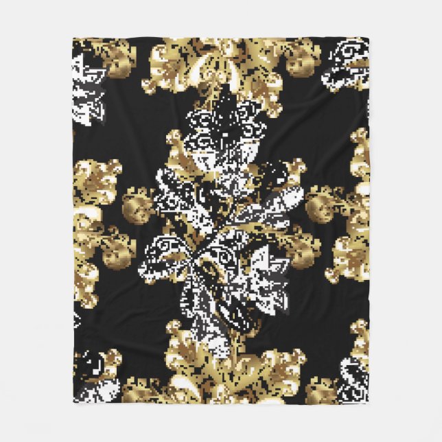 Stylish graphic pattern. Seamless background. Wall Fleece Blanket (Front)