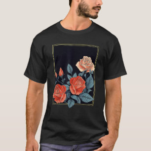 Stylish Graphic Summer Red Rose T-Shirt