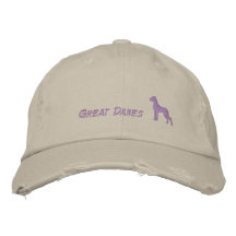 Stylish Great Dane Embroidered Hat for Dog Lovers