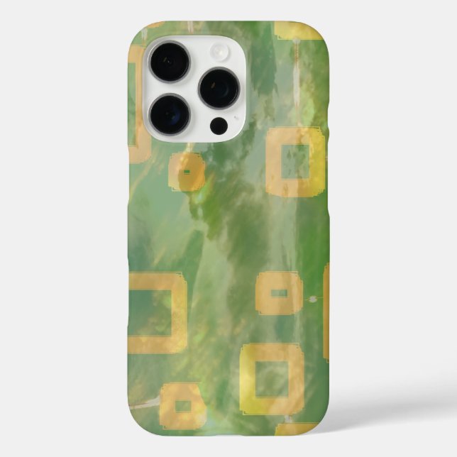 Stylish Green iPhone / iPad case (Back)
