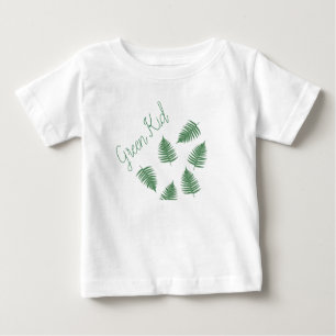 Stylish Green Kid Lucky Fern Baby Skirt Bodysuit