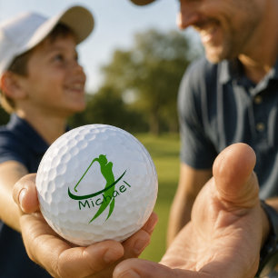 Stylish Green Named Swing Father's Day Golf Balls
