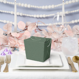 Stylish Green Pattern Luxury Party Treat Take Out Favour Box
