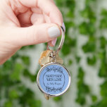 Stylish Greenery Wreath Handmade With Love Key Ring<br><div class="desc">Hand drawn stylish greenery wreath with modern and script typography keychain.</div>