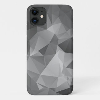 Stylish Grey Abstract Pyramid Art iPhone 11 Case