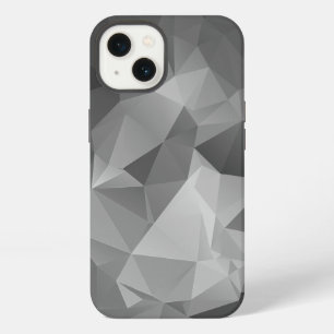 Stylish Grey Abstract Pyramid Art iPhone 13 Case