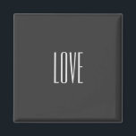 Stylish Grey Background Love Wedding Postage Magnet<br><div class="desc">You can easily change the fonts and colours. You can also add your logo and the background image as you like.</div>