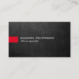 Stylish Grey Chalkboard Modern Unique Business Card